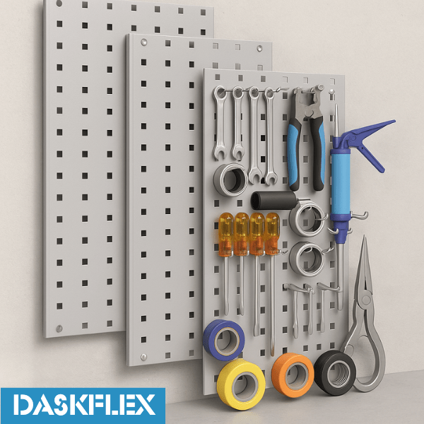 Panel treo dụng cụ lỗ vuông kích thước 680x410x20mm