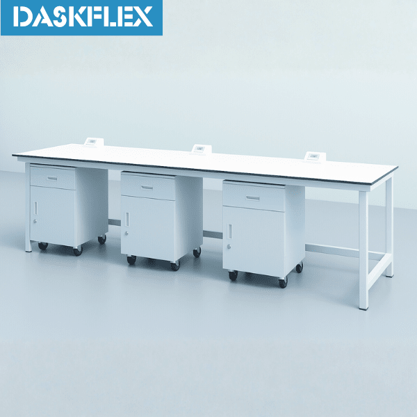 Bàn thí nghiệm áp tường L3000 không giá đồ