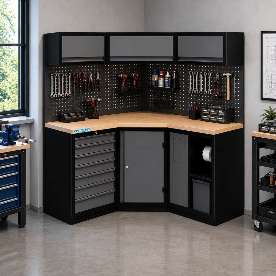 Hệ thống bàn làm việc góc 1545x1545x2000