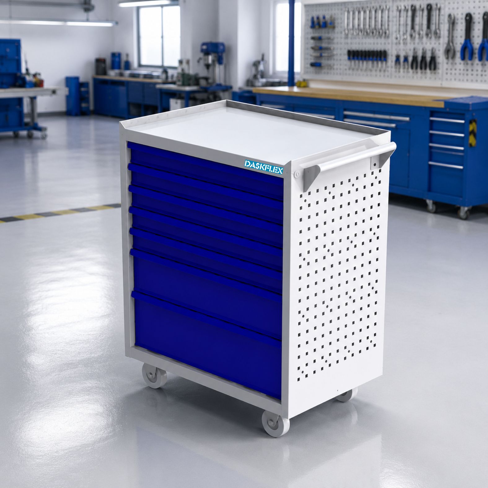 Tủ đựng dụng cụ đồ nghề cơ khí 7 ngăn, tải trọng 800kg