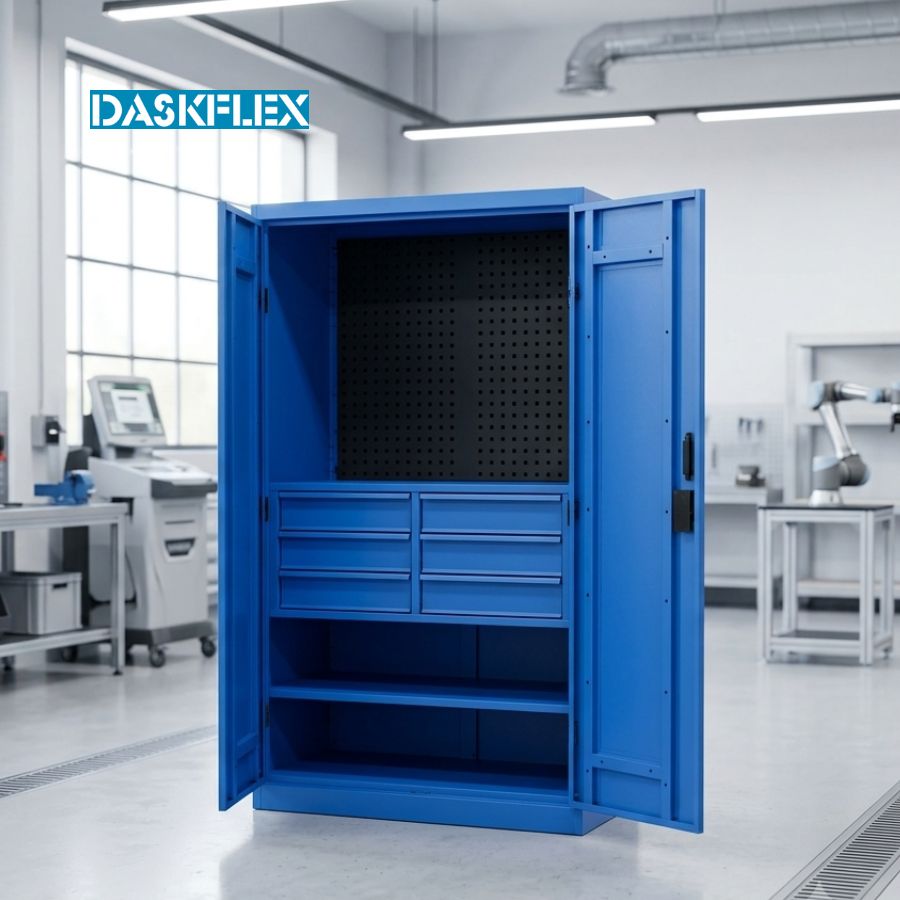 Tủ lưu trữ dụng cụ 3 tầng - 6 ngăn kéo 1100x600x1800