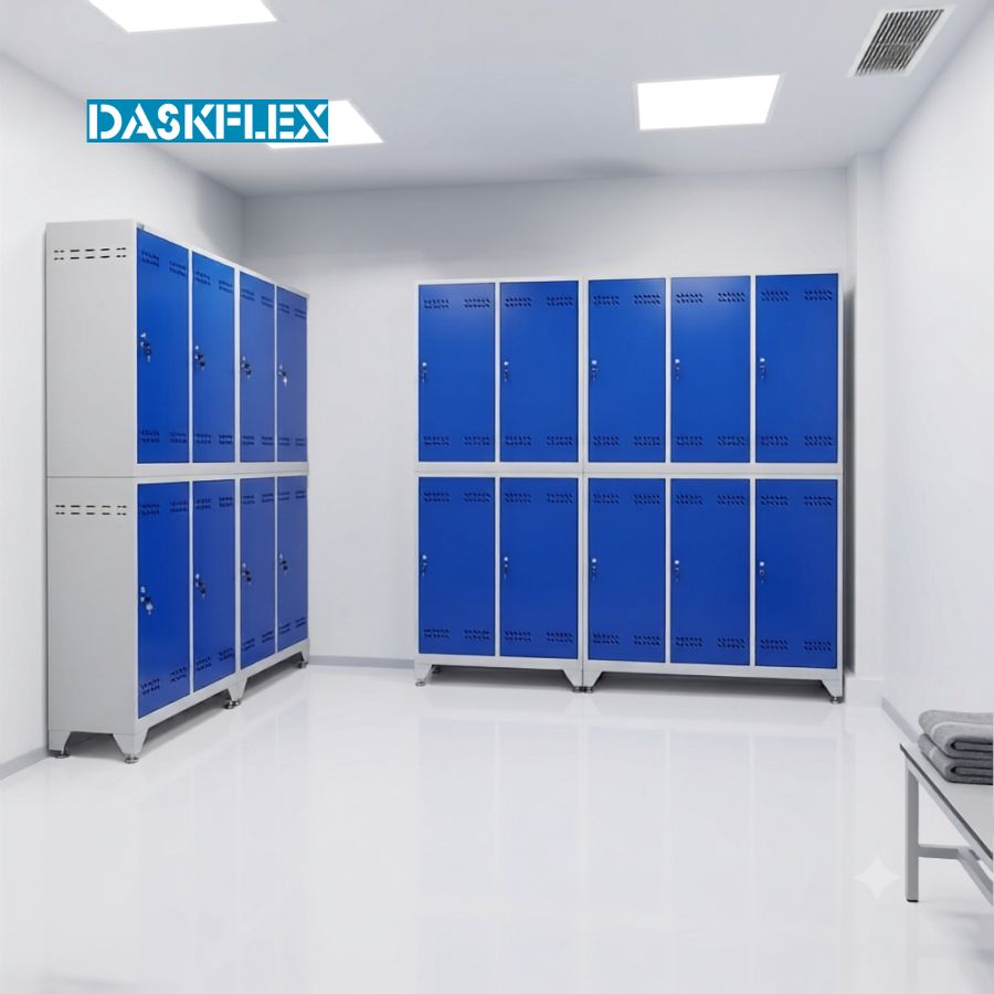 Hệ tủ locker 2 tầng 18 khoang