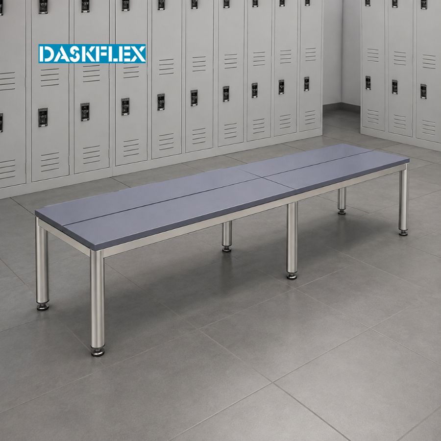 Ghế ngồi phòng thay đồ có tủ locker dài 1650 mm